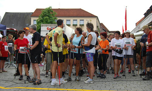 Nordic Walking Wettbewerb beim Fränkischen Schweiz Marathon 2008